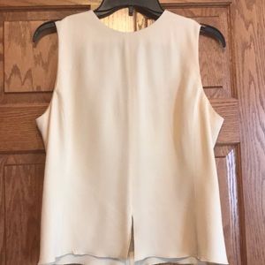 Armani Cream Sleeveless Top